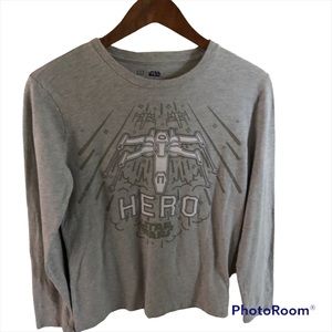 Gap Kids Star Wars Long Sleeve Tshirt. Grey. Size XXL